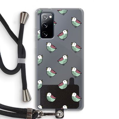 Vogeltjes: Samsung Galaxy S20 FE / S20 FE 5G Transparant Hoesje met koord