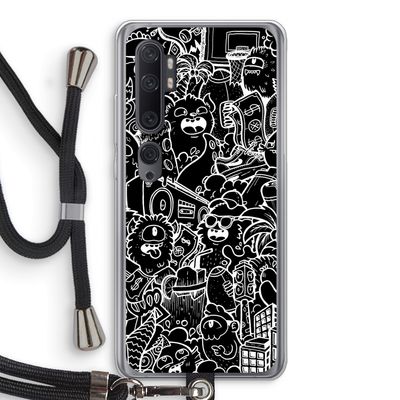 Vexx Black City : Xiaomi Mi Note 10 Transparant Hoesje met koord