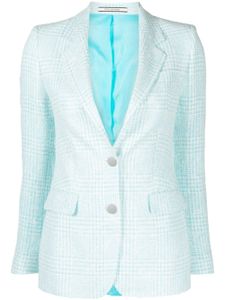 Tagliatore blazer en tweed à simple boutonnage - Bleu