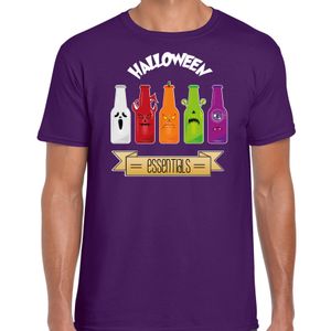 Halloween verkleed t-shirt heren - bier monster - paars - themafeest outfit