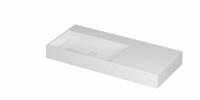 Wastafel INK United 1000x450x110 mm Glans wit 0206411