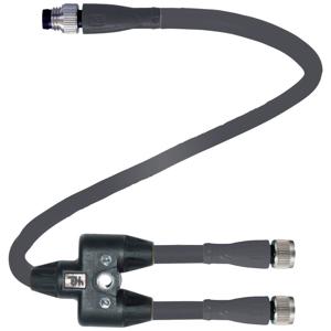 Pepperl+Fuchs 70140595 Sensor/actuator verdeler en adapter Aantal polen (sensoren): 3, 3 0.6 m 1 stuk(s)