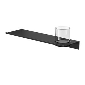 Planchet met Glas Geesa Leev 40 cm Zwart Geesa