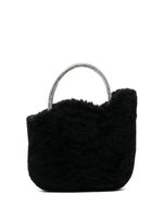 Le Silla mini sac à main Ivy en peau lainée - Noir - thumbnail