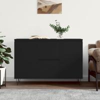 Dressoir 104x35x70 cm bewerkt hout zwart