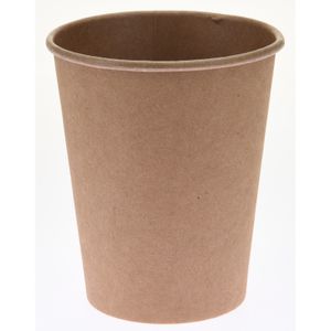 120x stuks duurzame gerecyclede papieren koffiebeker/drinkbeker 250 ml