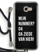 Da ziede van hier - Zwart: Samsung Galaxy A5 (2017) Transparant Hoesje met koord