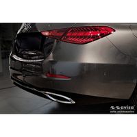 Chroom RVS Bumper beschermer passend voor Mercedes C-Klasse Sedan (W206) 2021- 'Ribs' AV238045 Chroom RVS Bumper beschermer passend voor Mercedes C-Klasse Sedan (W206) 2021- 'Ribs' AV238045