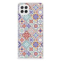 Samsung Galaxy A22 4G | M22 | TPU | Siliconen hoesje | Tiles Color