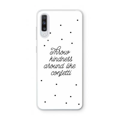 Confetti: Samsung Galaxy A70 Transparant Hoesje