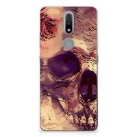 Silicone Back Case Nokia 2.4 Skullhead