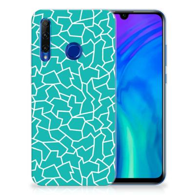 Honor 20 Lite | Hoesje maken | Cracks Blue