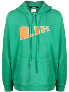 Ksubi hoodie Life en coton - Vert