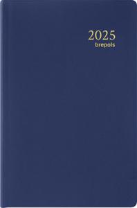 Brepols agenda Delta Seta 6-talig, blauw, 2025