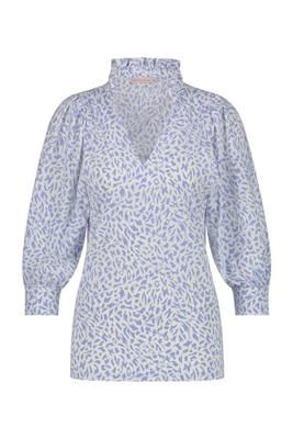 Jacky animal blouse - offwhite/lavender - 07132