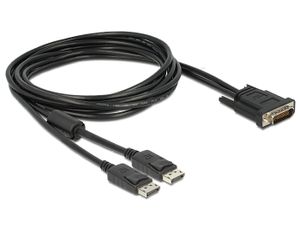 Delock 83507 Kabel DMS-59 male > 2 x DisplayPort male 2 m