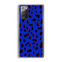 Blue Leopard: Samsung Galaxy Note 20 / Note 20 5G Transparant Hoesje