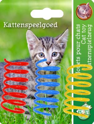 Katten-speelgoed springveer d2cmx5cm a 3st - Gebr de boon