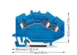 780-651  - Feed-through terminal block 5mm 24A 780-651