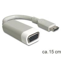 Delock 65471 HDMI / VGA Adapter [1x HDMI-stekker C mini - 1x VGA-bus] Wit 15.00 cm - thumbnail