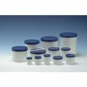 Zalfflacon wit/blauw met dop 25ml