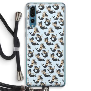 Zeemeermin: Huawei P20 Pro Transparant Hoesje met koord