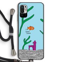 Aquarium: Xiaomi Redmi Note 10 5G Transparant Hoesje met koord