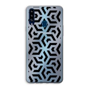 Crazy pattern: Samsung Galaxy A20s Transparant Hoesje