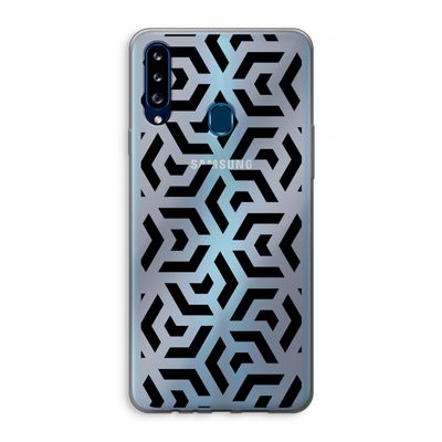 Crazy pattern: Samsung Galaxy A20s Transparant Hoesje