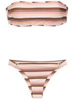 Amir Slama striped bikini set - Marron - thumbnail