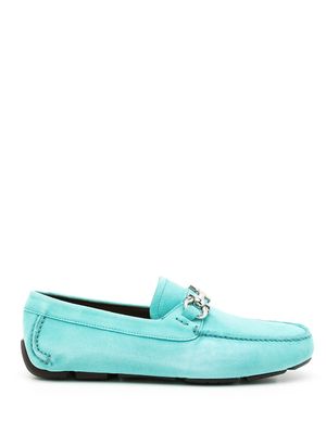 Ferragamo mocassins Gancini en cuir - TURQUOISE