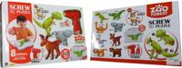 Schmidt 3d schroefpuzzel met 8 wilde dieren