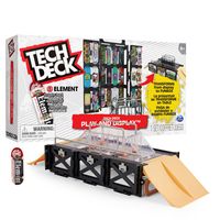 Tech Deck Play and Display - Transformerende skatepark-schansset en raagkoffer met vingerboard - thumbnail