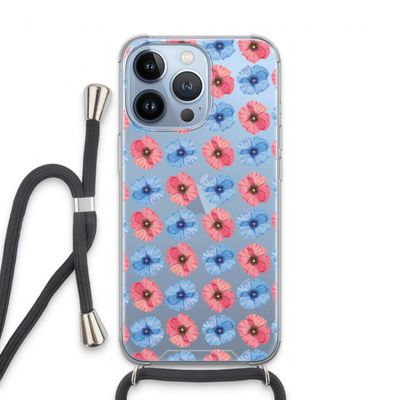 Klaproosjes: iPhone 13 Pro Transparant Hoesje met koord
