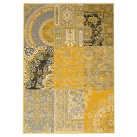 Tapeso Vloerkleed patchwork - Ease Agatha okergeel - 160x230 cm