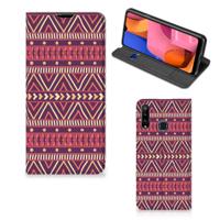 Samsung Galaxy A20s | Hoesje met Magneet | Aztec Paars