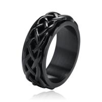 Mendes Ring voor Mannen - Celtic Band Black-19mm
