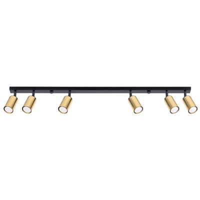 Plafondlamp WINX 6L zwart/goud