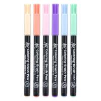 Sakura koi coloring brush pen set sweets, 6 kleuren