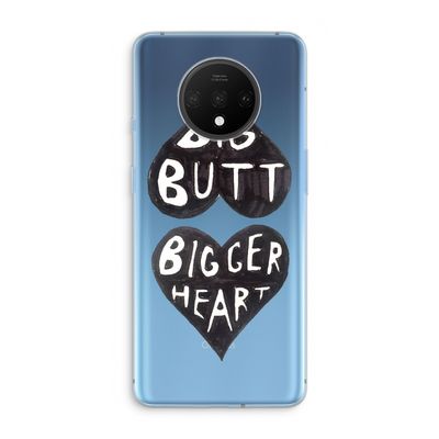 Big butt bigger heart: OnePlus 7T Transparant Hoesje