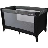 NANIA Reisbed SODA -Vanaf de geboorte tot 15kg + Transporttas - Zwart/grijs
