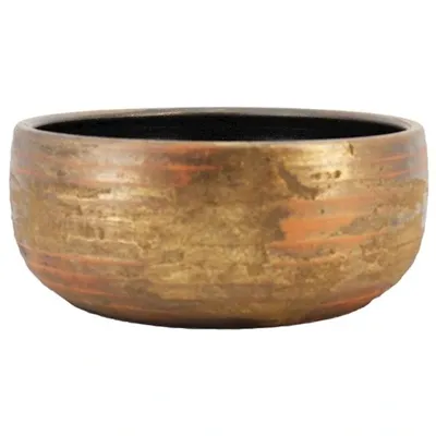Schaal funchal d34h15cm goud