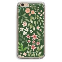 Botanical green sweet flower heaven: iPhone 6 Plus / 6S Plus Transparant Hoesje