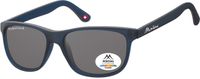 Zonnebril Montana mat blauw met smoke polarized glas