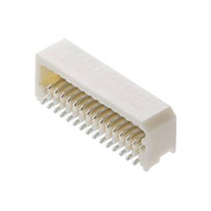 Molex 533094070 Male header, inbouw (standaard) Totaal aantal polen: 40 Rastermaat: 0.8 mm Inhoud: 1 stuk(s) Tape on Full reel