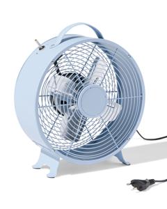 HEMA Tafelventilator Retro Ø25.8cm Blauw