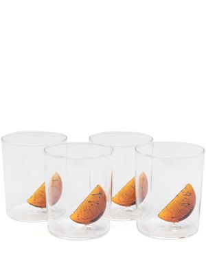 Maison Balzac lot de 4 verres à détail d'orange - Tons neutres