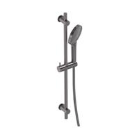 Glijstangset MAY Met 3-Standen Handdouche, Doucheslang en Glijstang 70 cm Geborsteld Carbon Black PVD