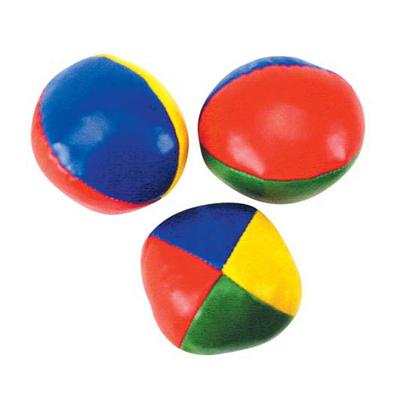 Overige Merken Jongleerballen 3 stuks blauw/rood/geel/groen