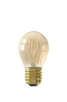 Calex Kogel Led Lamp Glassfibre 4W dimbaar - Goud - thumbnail
